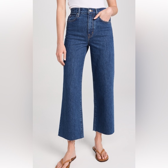 SLVRLAKE Deep Blue Flare Jeans - Picture 1 of 3